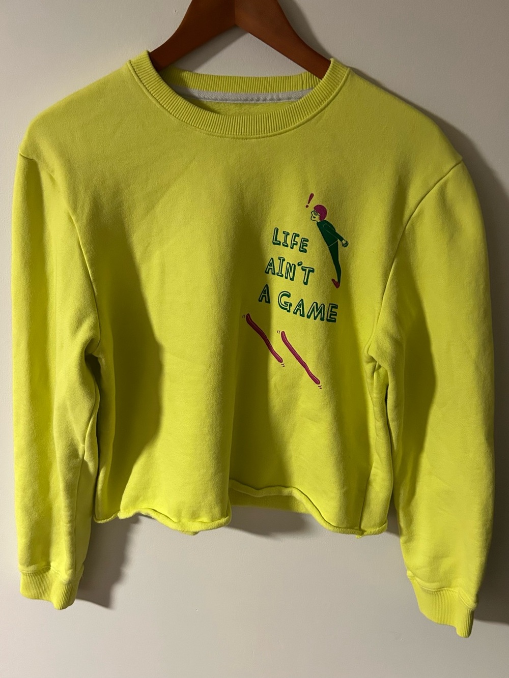 The Art of Scribble (SCRBL) "Life Ain't A Game" Graphic Crewneck Sweatshirt
